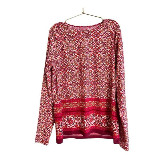 Lands End pink rash guard Size Medium - Picture 1 of 4
